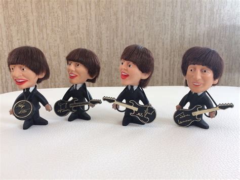 Music:THE BEATLES RARE SET OF 4 ORIGINAL 1964 U.S. REMCO DOLLS W ...