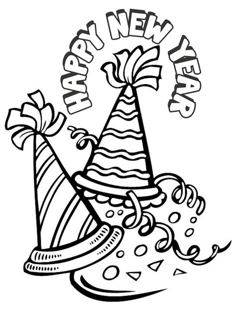 New Years Coloring Page