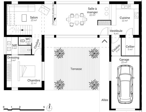 Plan Maison Moderne En L | Ventana Blog