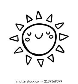 Abc 123 Clipart Black And White Sun