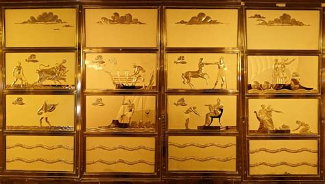 Art Deco Glass Panels, RMS Queen Mary | Art deco glass, Art deco, Queen mary