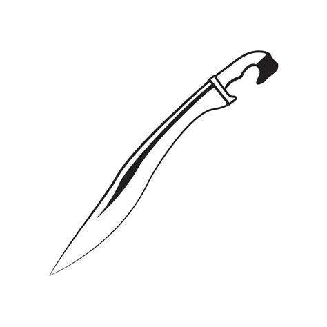 falcata sword icon illustration design template 45742178 Vector Art at ...