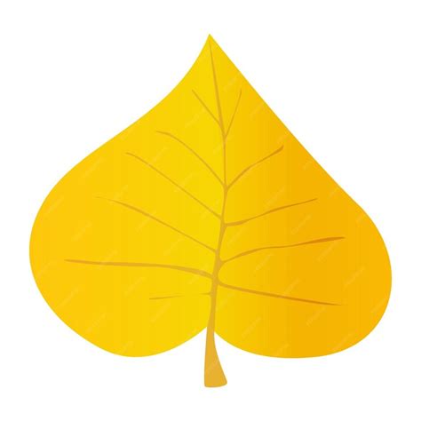 Premium Vector | Yellow leaf in realistic style autumn leaf colorful ...