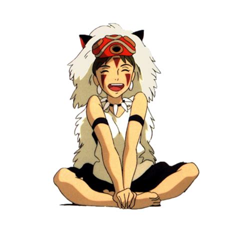 Anime Embroidery Princess Mononoke Sits - A.G.E Store | anime patterns