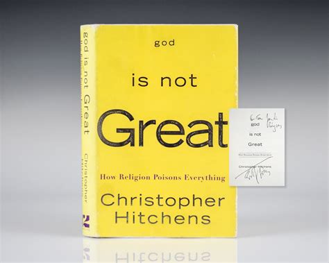 God is Not Great Christopher Hitchens First Edition Signed Rare Book