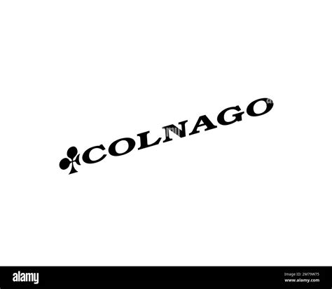 Colnago, rotated logo, white background Stock Photo - Alamy