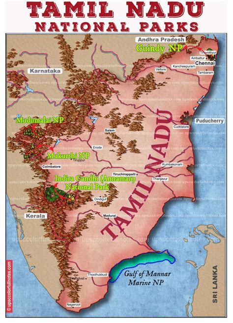 Mudumalai Tiger Reserve [MAP] - UPSC Colorfull notes