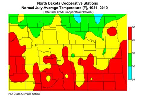 Average Temperature | North Dakota State Climate Office | NDSU