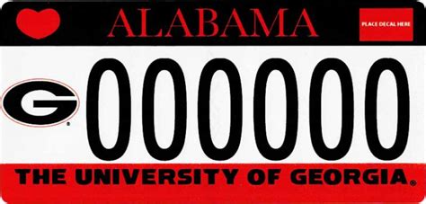 UGA License Plates & Car Tags - UGA Alumni