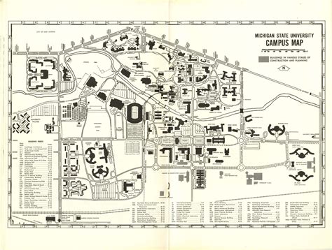 Campus map, 1964 | Map of the Michigan State University camp… | Flickr