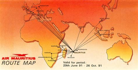 에어 모리셔스의 운항 노선 - 위키백과, 우리 모두의 백과사전