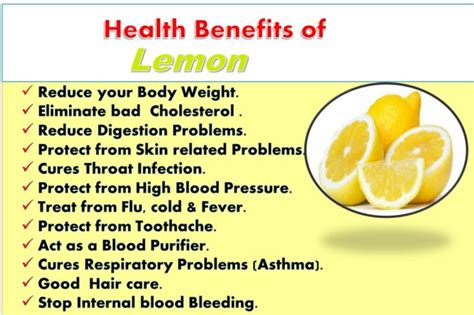 15 Impressive Health Benefits of Lemon, You Must Know - My Health Only