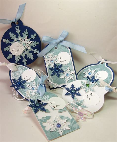 stamping up north with laurie: Cricut Snowflake Tags