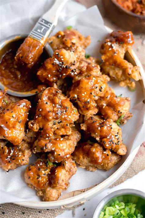 Korean Style Fried Chicken - Oh Sweet Basil
