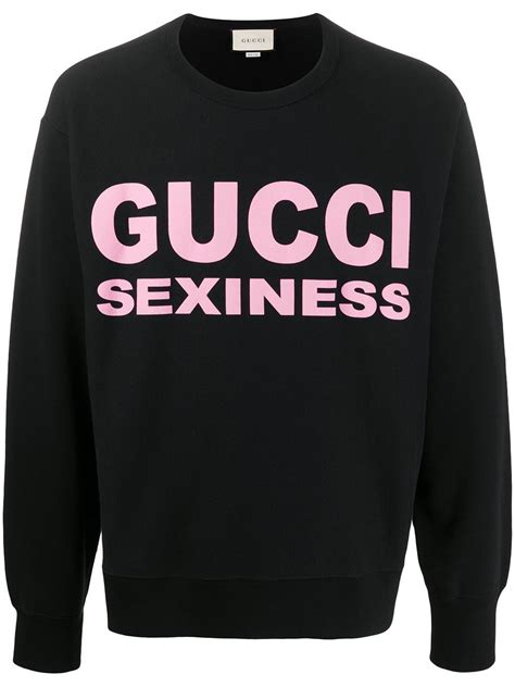 Gucci Logo Print Sweatshirt - Farfetch | Printed sweatshirts ...