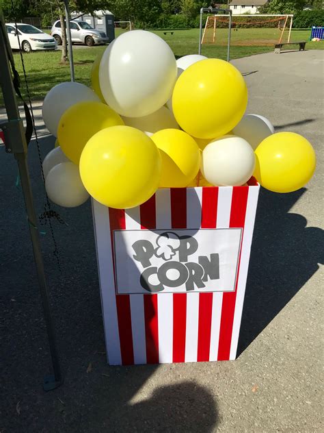 Carnival balloon popcorn DIY Circus Birthday Party Theme, Movie Night ...