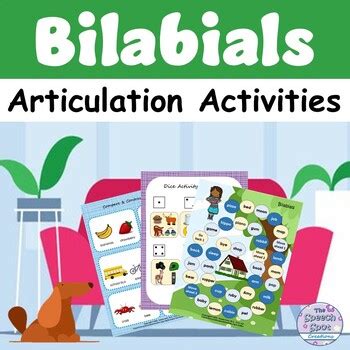 Bilabial Speech Therapy Articulation Activities by The Speech Spot Creations