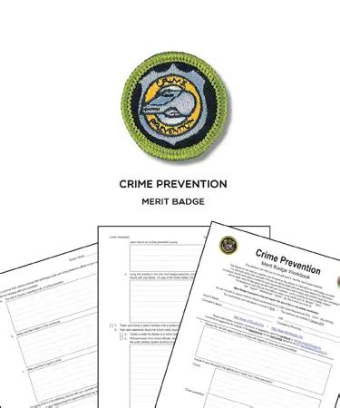 Art Merit Badge Worksheet Crime Merit Prevention Badge Worksheet - conloshuevososbrelamesa