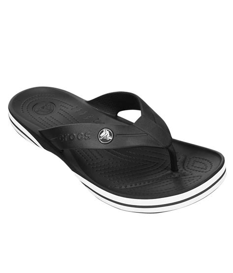 Crocs Black Slippers & Flip Flops Relaxed Fit Price in India- Buy Crocs Black Slippers & Flip ...