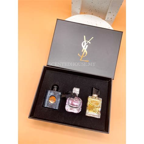 YSL 3 in 1 miniature perfume gift box set original parfum 3x7.5ml ...