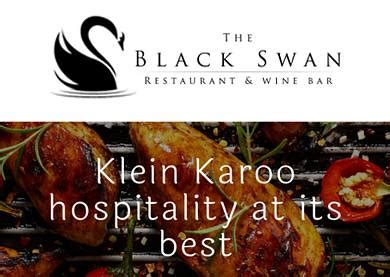 The Black Swan Restaurant & Wine Bar Klein Karoo Oudtshoorn Restaurant Cafe