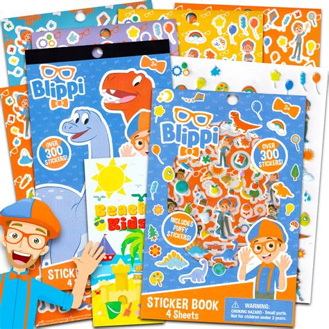 Buy Blippi Stickers for Toddlers - Blippi Party Supplies Bundle with Over 600 Blippi Stickers ...