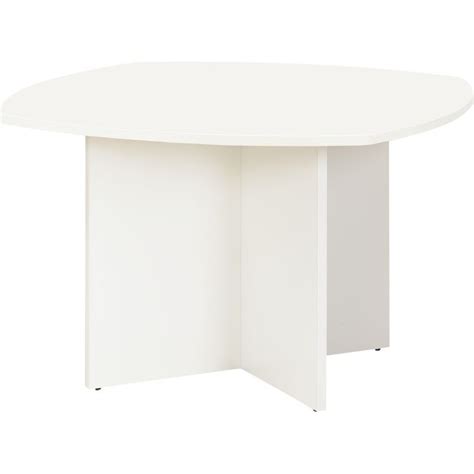 Table de réunion L115xH74xP115cm blanc SUNDAY | Office DEPOT