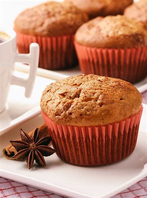 Spicy Ginger Muffins - The Kitchen Magpie