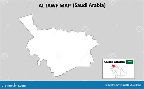 Al Jawf Map.Al Jawf Map Saudi Arabia with White Background and Line Map ...