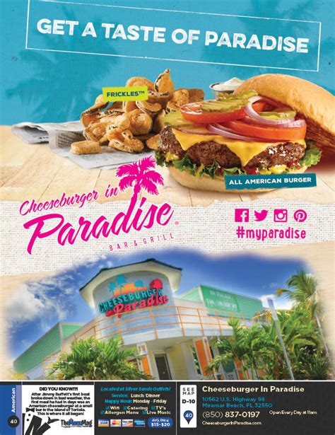 Cheeseburger in Paradise Miramar Beach - The Menu Mag