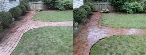 Before & After Brick Patio walkway Tuckpointing | Atek Masonry