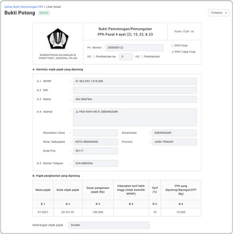 Cara Membuat Bukti Potong PPh 23/26 hingga 22 eBupot Unifikasi