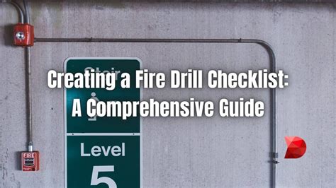 Creating a Fire Drill Checklist: A Comprehensive Guide - DataMyte