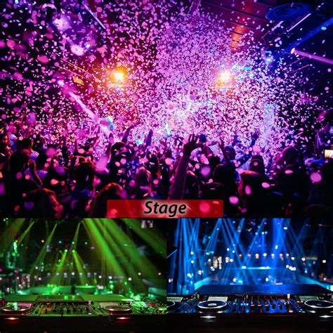 Party Lights RGB LED 2 in 1 DJ Disco Lights Sound Activated Stage ...