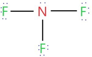 NF3 lewis structure, molecular geometry, bond angle, polarity, electrons