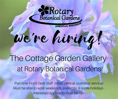 CGG Hiring | Rotary Botanical Gardens