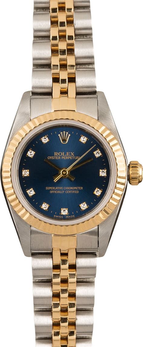 Rolex Ladies Oyster Perpetual 76193 Two-Tone