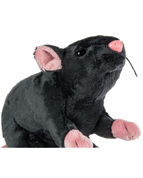 Cuddly Toy Rat 19cm Gray made of plush | - Karneval Universe