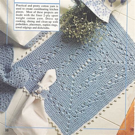 Vintage Crochet Placemat Pattern Classic Elegance Crafting Tutorial ...