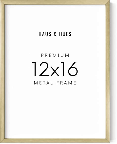 Haus and Hues 12x16 Gold Picture Frame - Set of 1 Gold Poster Frame ...