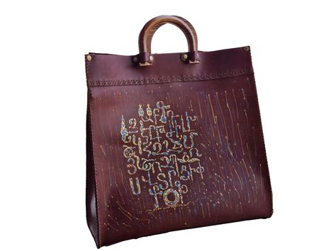 Tote Bag – Alphabet (Brown) – Arm Love Art