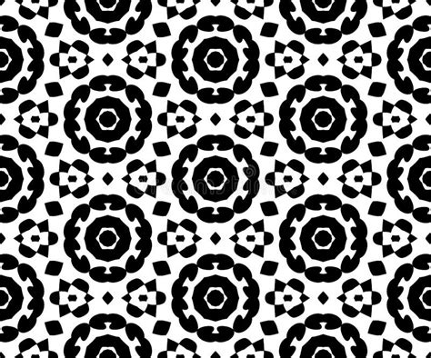 Black and White Repeat Pattern Vector and Seamless Background Image Stock Illustration ...