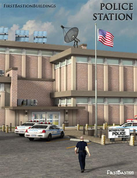 1stBastion Buildings: Police Station | Daz 3D