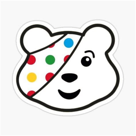 "pudsey bear face" Sticker for Sale by linadelpierpo | Redbubble