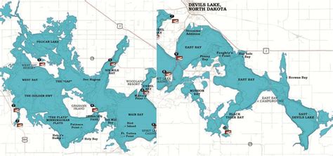 Devils Lake Fishing Maps - All About Fishing