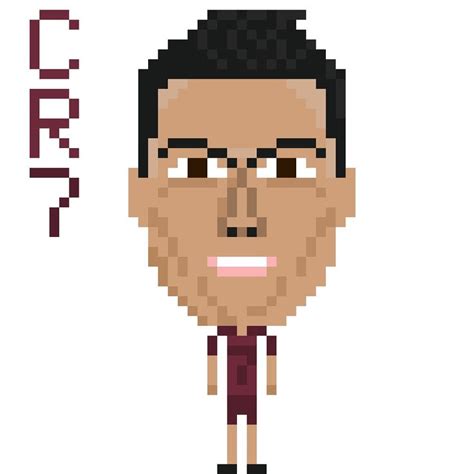 Cristiano Ronaldo в стиле pixel art | Cristiano ronaldo, Cristiano ...