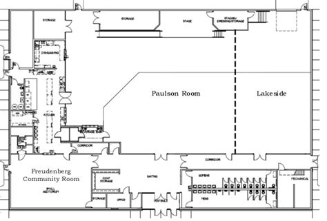 Floor Plan for the Prairie Event Center in MN