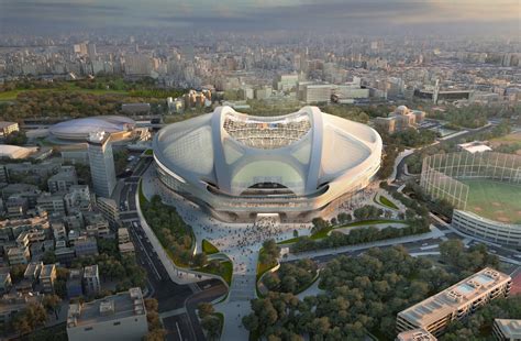 Kengo Kuma wins bid for Tokyo’s Olympic stadium, Zaha Hadid speaks out Tokyo Olympic Stadium by ...