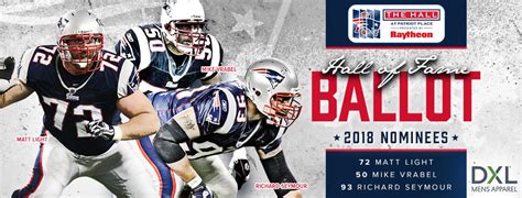 Patriots announce team Hall of Fame finalists