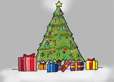 Christmas Tree Decorations Drawing at GetDrawings | Free download